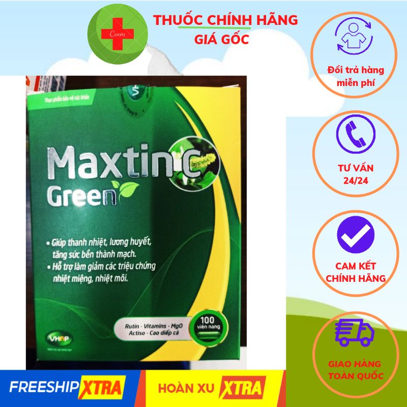 Maxtin C green xua tan nỗi lo nhiệt miệng