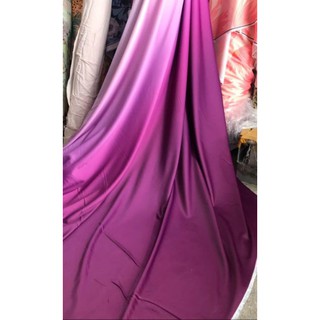 Vải Ombre lụa vân hồng tím