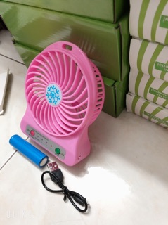 Quạt sạc tích điện mini 3 tốc độ gió