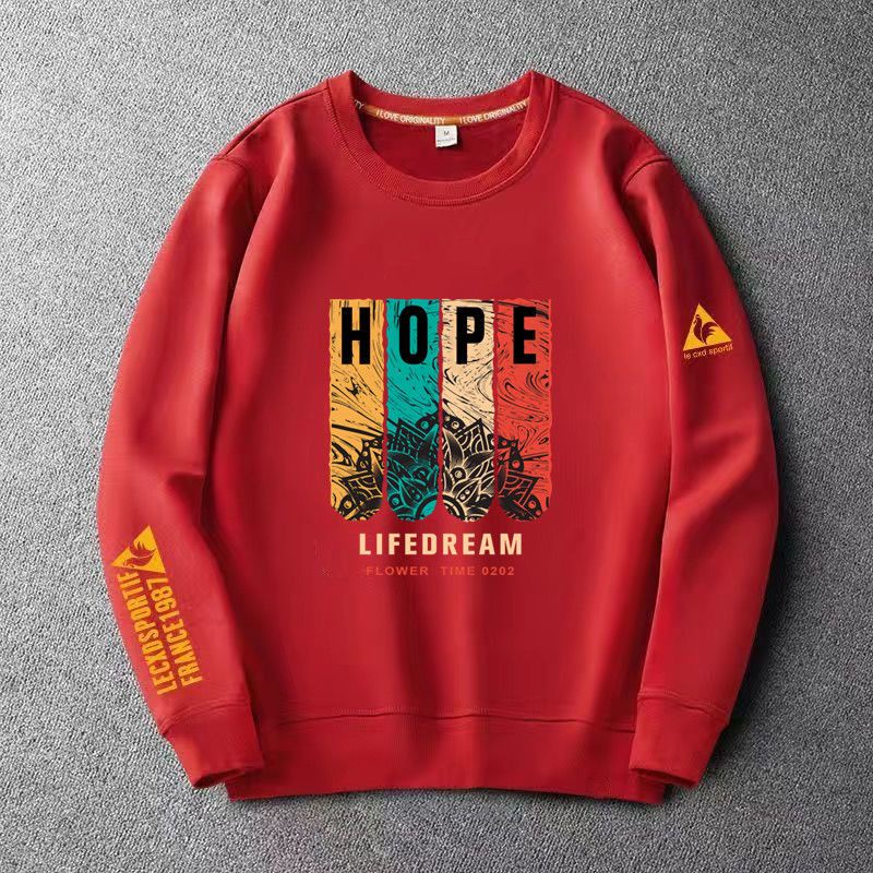 Áo Thun Nam Dài Tay Cổ Tròn Plus Size In Họa Tiết Thời Trang Thu Đông