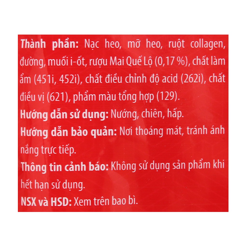 1 KG  LẠP XƯỞNG MAI QUẾ LỘ 500G