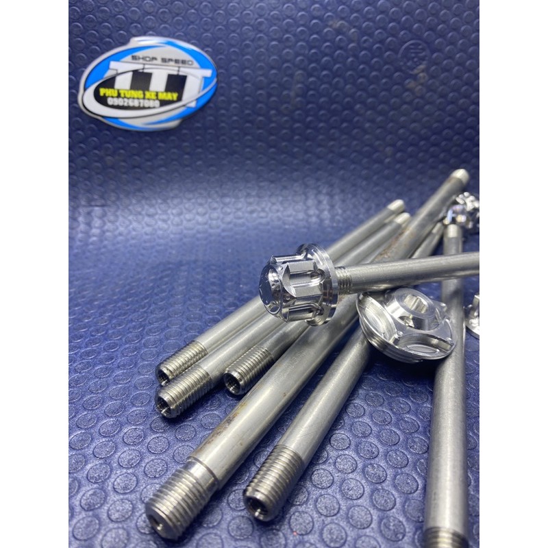 Cốt bánh inox 304 -2 đầu răng -10-12-14 ly ( trục cốt bánh)_Dochoixemaynhapkhau