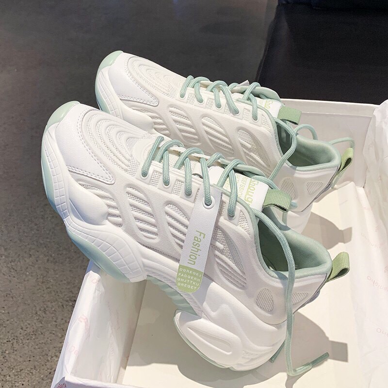 [Mã FAGREEN245 giảm 10% tối đa 30k đơn từ 99k] Free Ship Giày thể thao nữ đế màu độn đế 5cm cực êm mẫu mới 2020 | BigBuy360 - bigbuy360.vn