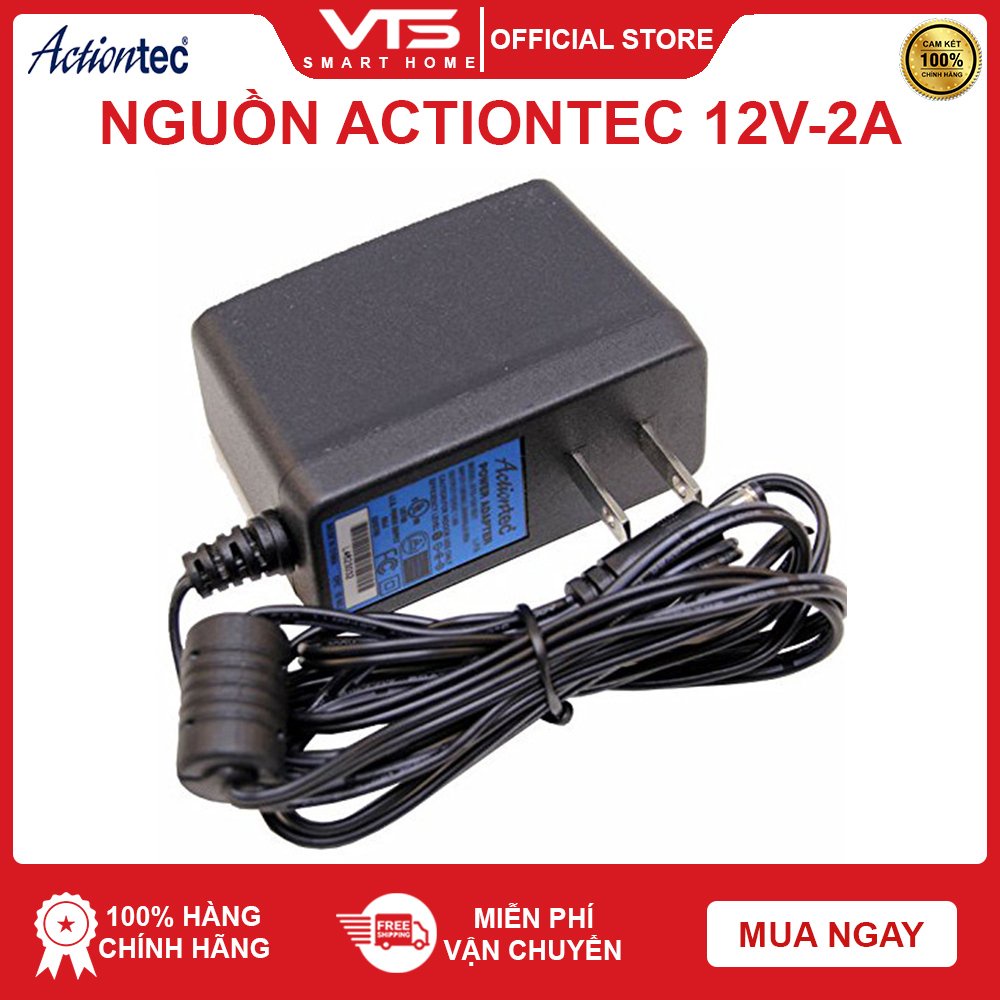 Nguồn 12V-2A Actiontec Chính Hãng Mới 100% - Adapter Actiontec 12V-2,5A Vàng - Nguồn Chuyên Dùng Cho Camera