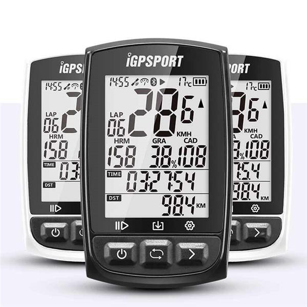 Đồng hồ đo tốc độ xe đạp IGS50E Định vị GPS Pin 50h Màn hình 3.6x4.9cm chống chói Kết nối Bluetooth Chống nước IPX7