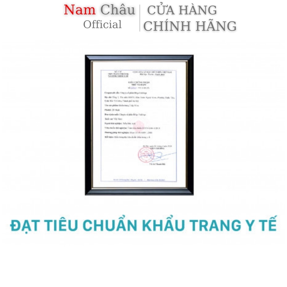 Khẩu trang Y Tế chính hãng 4 lớp kháng khuẩn màu trắng Niva hộp 50 cái NPP Nam Châu