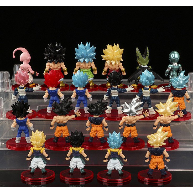 Bộ sưu tập 21 nhân vật Dragon Ball 7 viên ngọc rồng cao 5cm, chất liệu nhựa PVC không mùi, tặng kèm chân đế