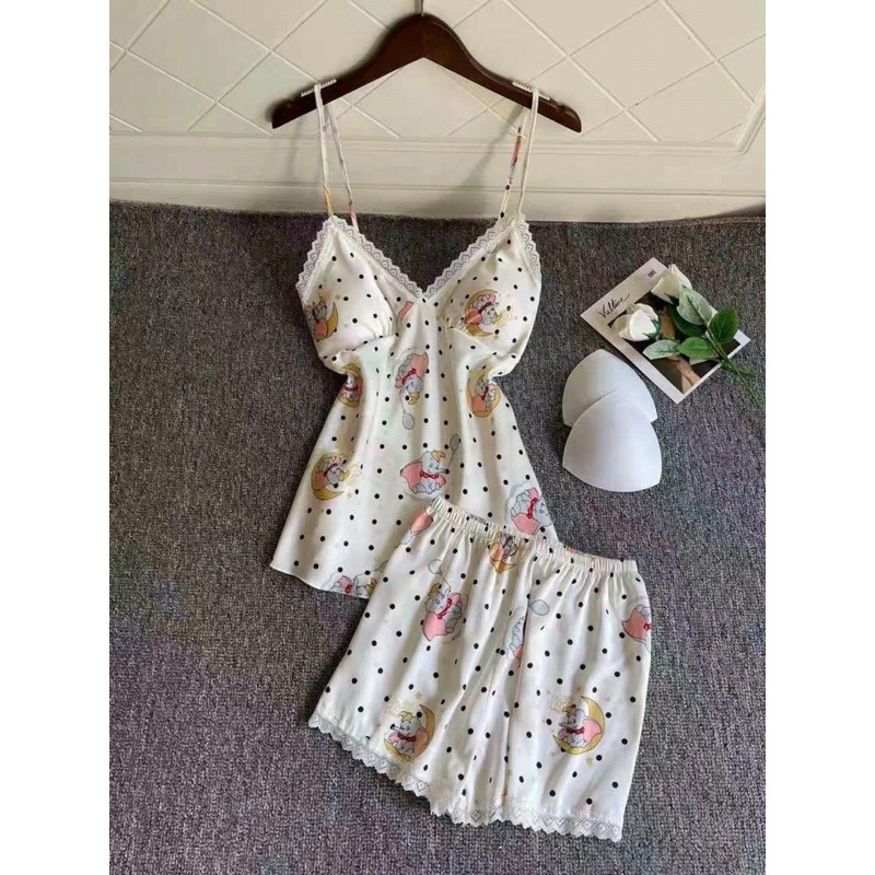 Đồ Ngủ Sexy Nữ - Đồ Bộ Mặc Nhà Lụa Satin Cao Cấp | BigBuy360 - bigbuy360.vn