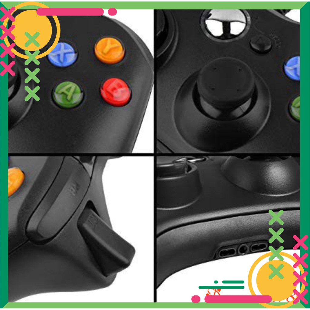 [FREE SHIP] Tay Cầm Chơi Game Có Dây Microsoft Xbox 360 Hỗ trợ tất cả các thiệt bị Android , PC , Xbox, Androi TV