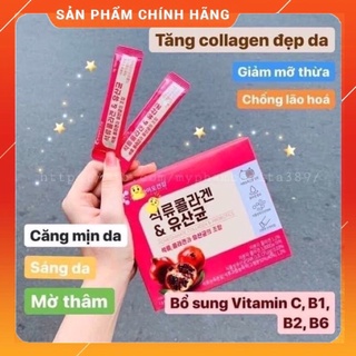 Collagen lựu đỏ hàn quốc 30 gói- bột collagen lựu
