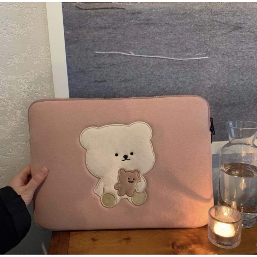 Túi đựng Laptop kích thước 13.3 13 12 11 10.5 10.2 inch phong cách Hàn Quốc dễ thương xinh xắn