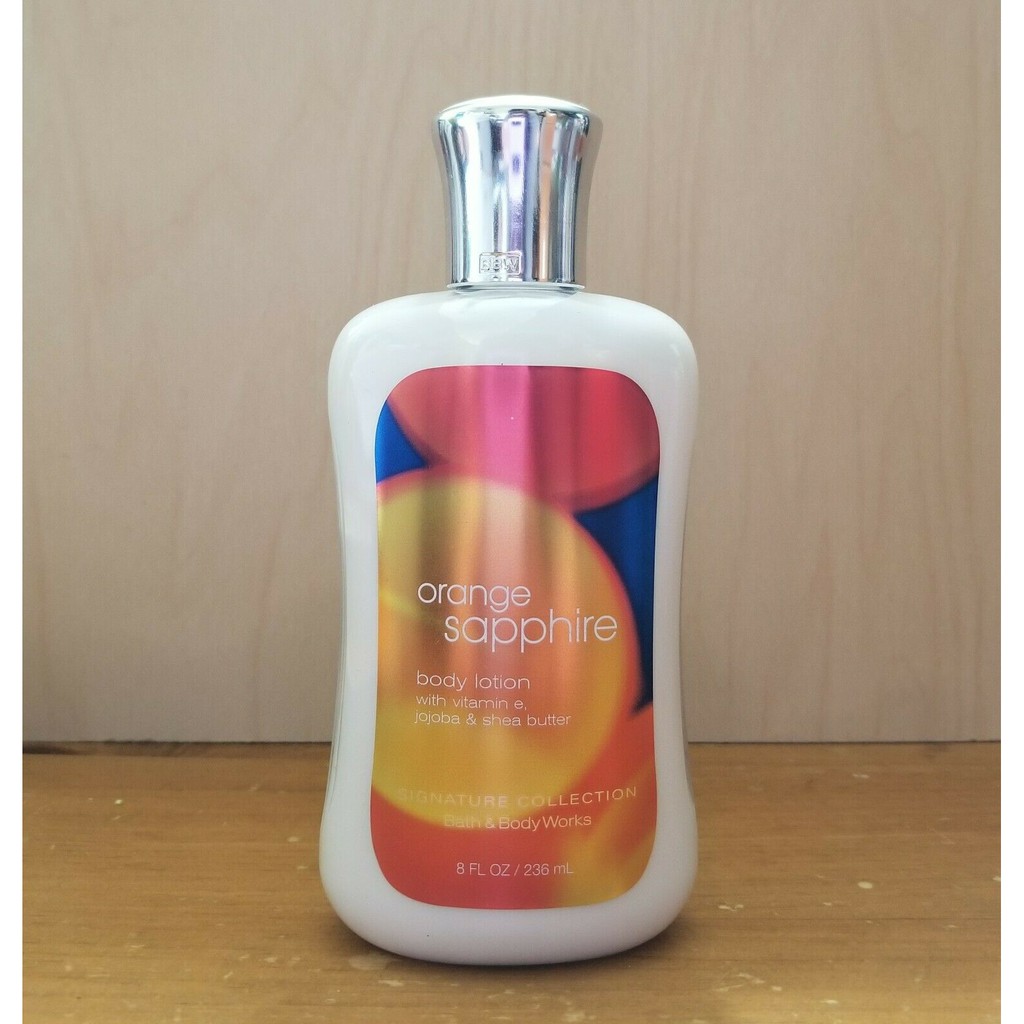 Dưỡng thể giữ ẩm da Bath &amp; Body Works Orange Sapphire body lotion 236ml (Mỹ)