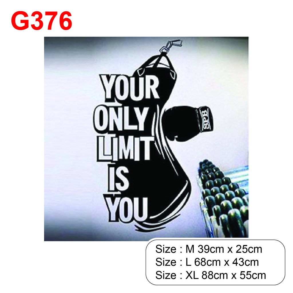 Decal dán trang trí phòng GYM - Tập Tạ, tăng động lực, sức tập cho khách hàng, tạo điểm nhấn cho phòng GYM P13