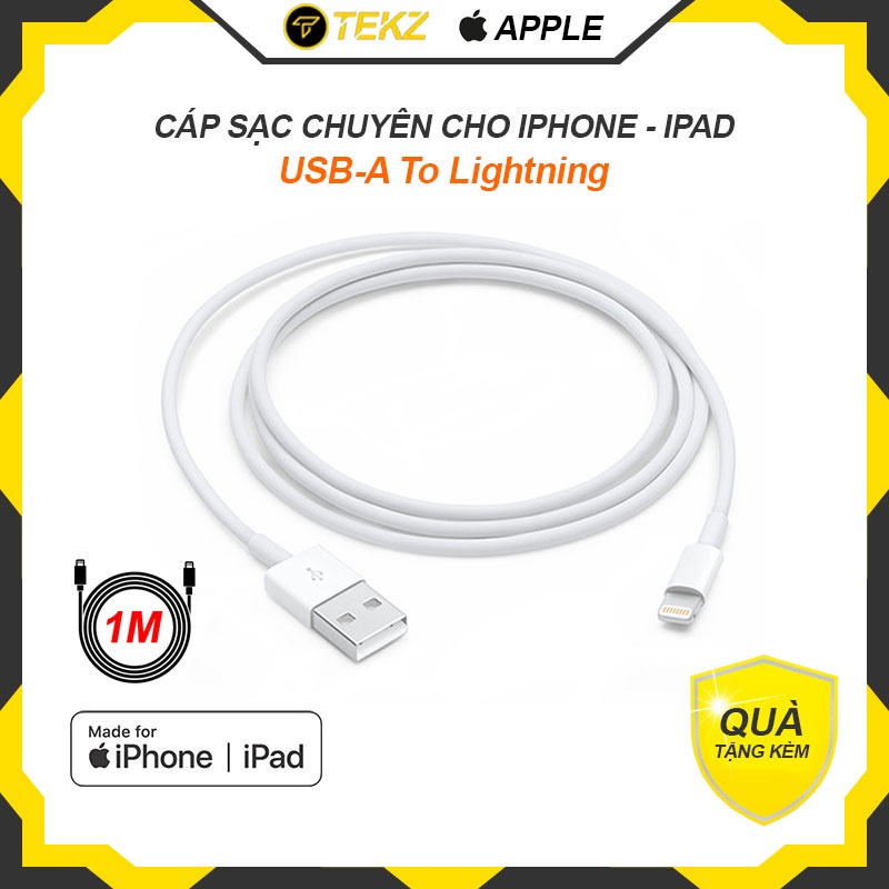 Cáp Sạc iPhone, iPad Lightning Chính Hãng Zin Bảo Hành 12 tháng 1 Đổi 1