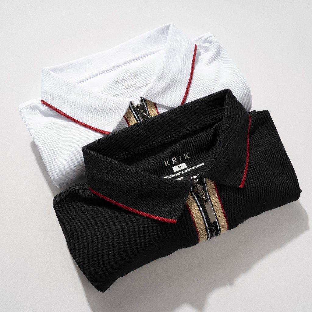 Áo Polo Nam KRIK Kiểu Dáng Basic Chất Vải Cotton Có Khóa Zip 4023 | BigBuy360 - bigbuy360.vn