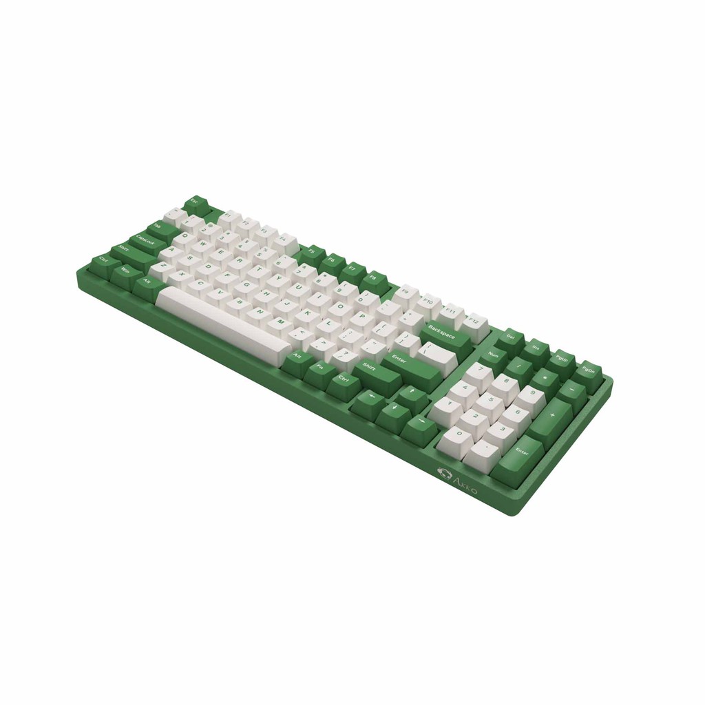 Bàn phím cơ gaming AKKO 3098 DS Matcha Red Bean (Gateron cap Yellow switch)