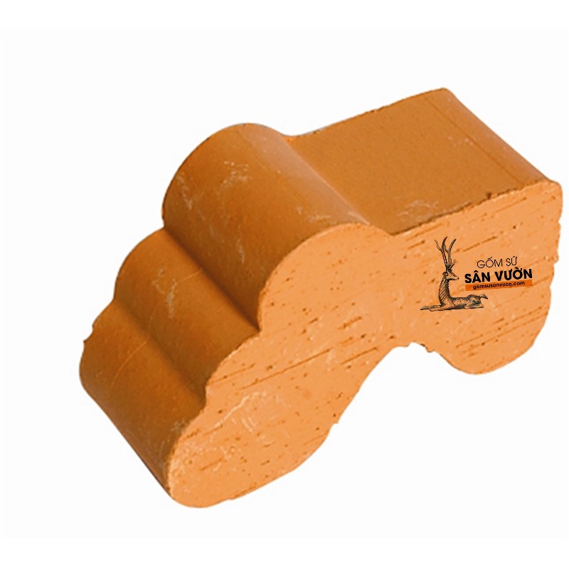 Bộ 3 chân kê chậu trồng cây bằng gốm đất nung  size NHỎ 7x2.7x4cm gốm sứ sân vườn Bình Dương