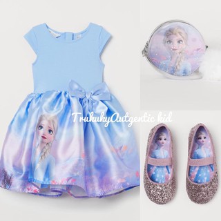 Váy elsa bé gái HM dư xịn