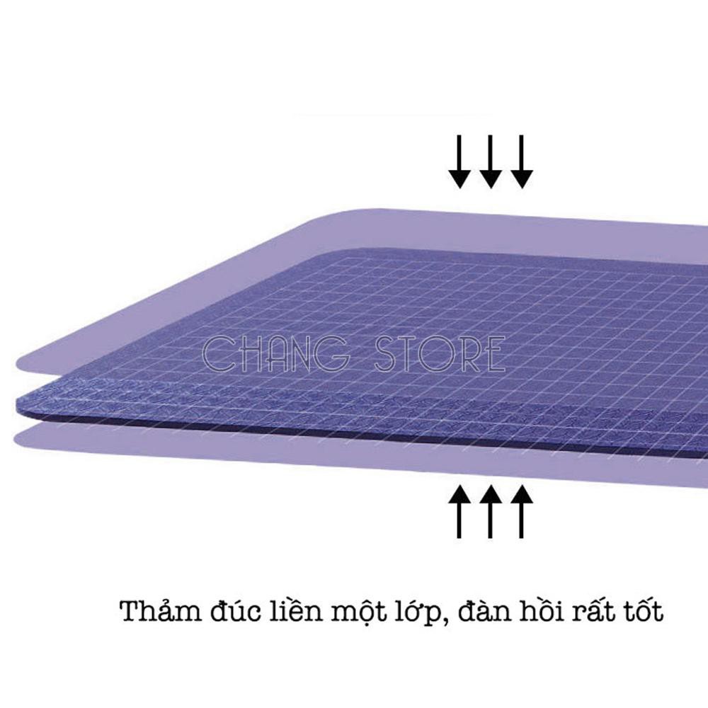 Thảm tập yoga𝙃𝘼̀𝙉𝙂 𝙇𝙊𝘼̣𝙄 𝟭 2 Lớp Cao Su Non Dày, Êm Chống Trơn Trượt