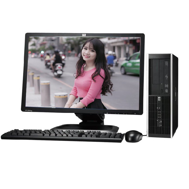 Bộ Cây i3 Hp 6300 Siêu Nhanh i3 2100 Ram 4gb SSD 120Gb,Màn HP B191 18.5 inch,Kmai Phím+Chuột|+USB wifi Bảo hành 24 Tháng