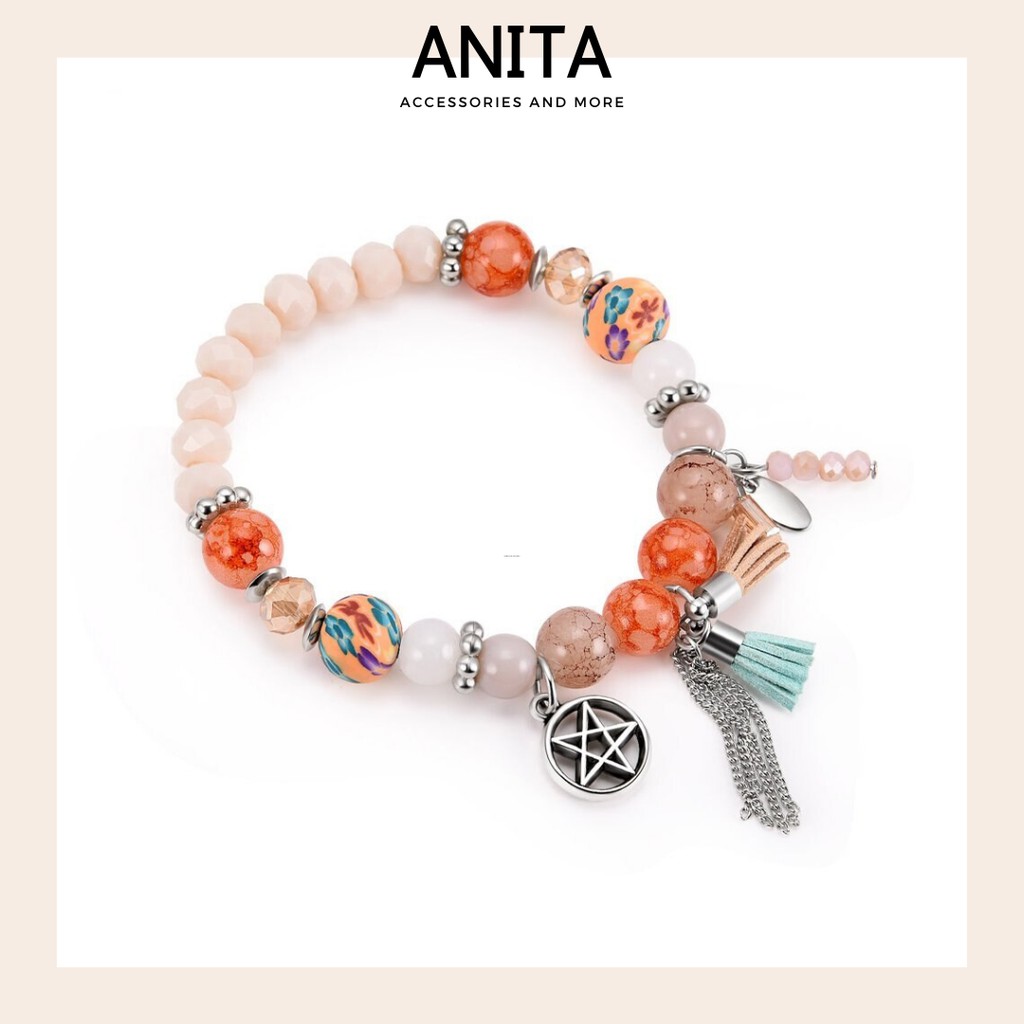 [Mã FAJGT8 giảm 15% đơn 99K] Vòng charm Anita - [5 MẪU] Vòng tay Bohemian các kiểu tone màu nâu cam trầm ấm C146 | BigBuy360 - bigbuy360.vn