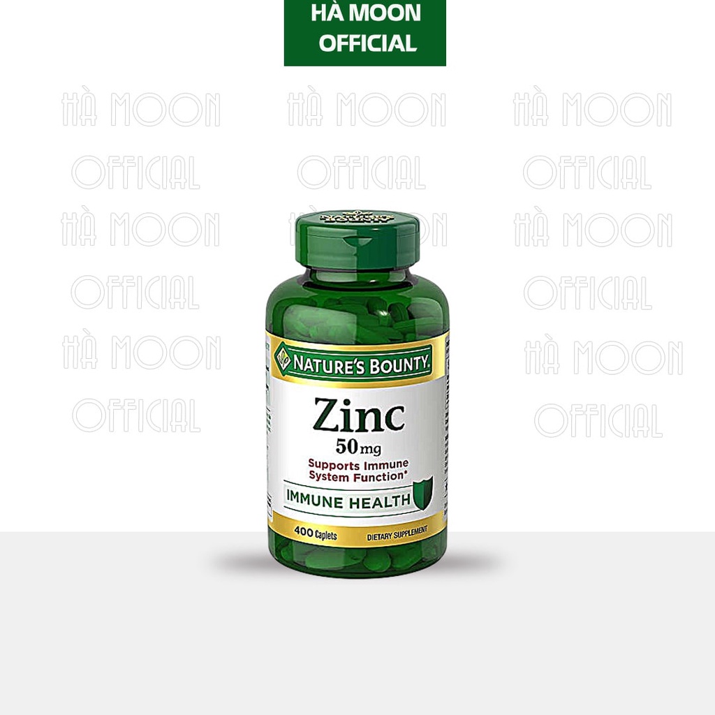 [LOẠI 1] Viên Uống Bổ Sung Kẽm Nature’s Bounty Zinc 50mg Hộp 400 Viên