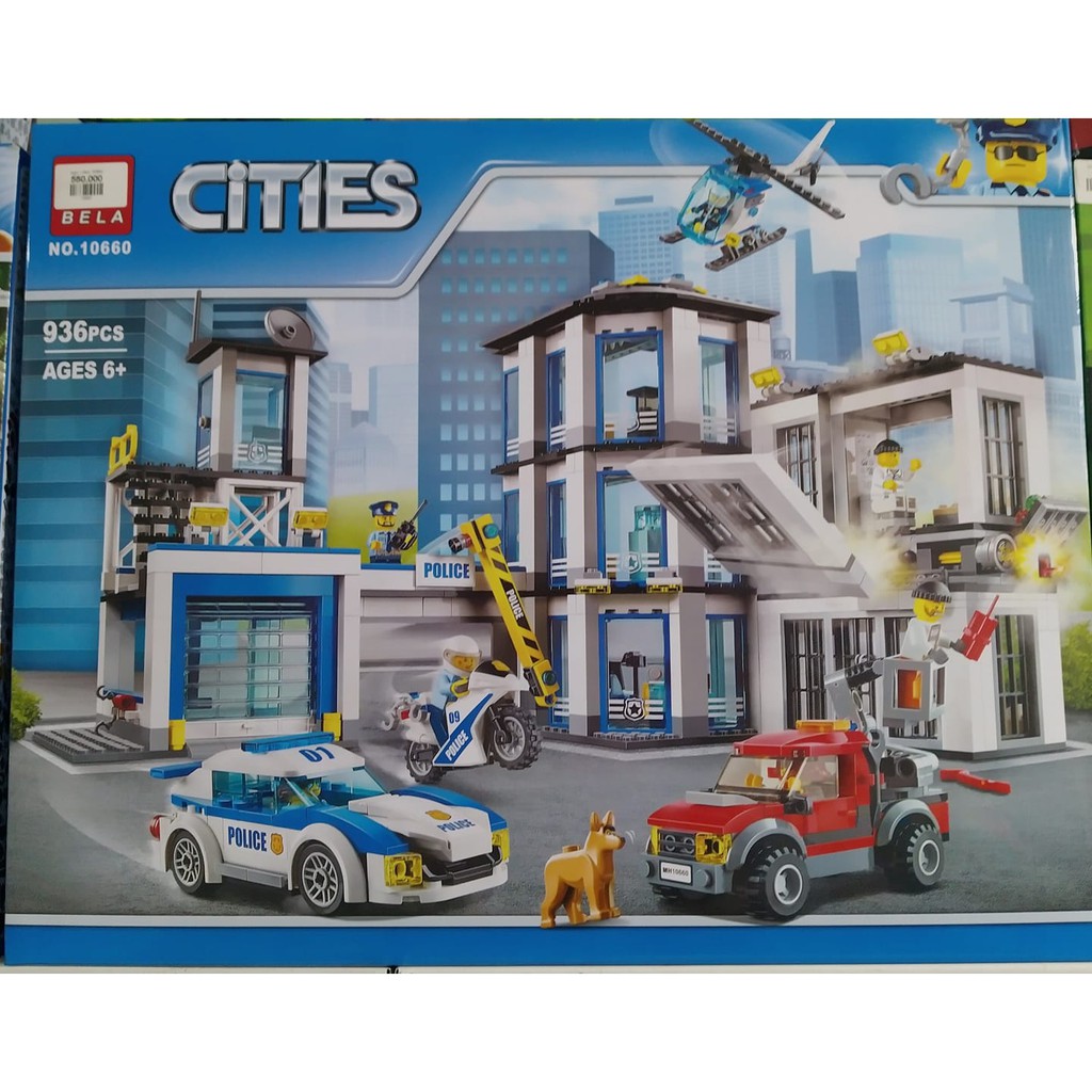 Lego Citis trụ sở cảnh sát bắt tội phạm