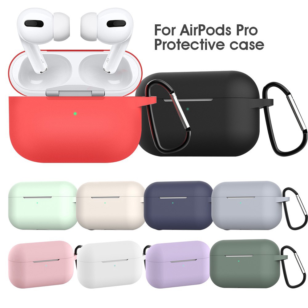 Vỏ bảo vệ tai nghe Airpods pro chống va đập - mua nhiều ưu đãi lớn ( kèm móc hoặc không kèm móc)