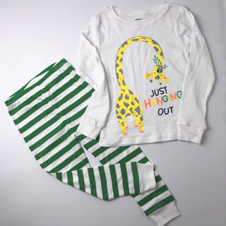 [2-8Y] Set 2 bộ cotton dài tay Carter's bé trai - Random