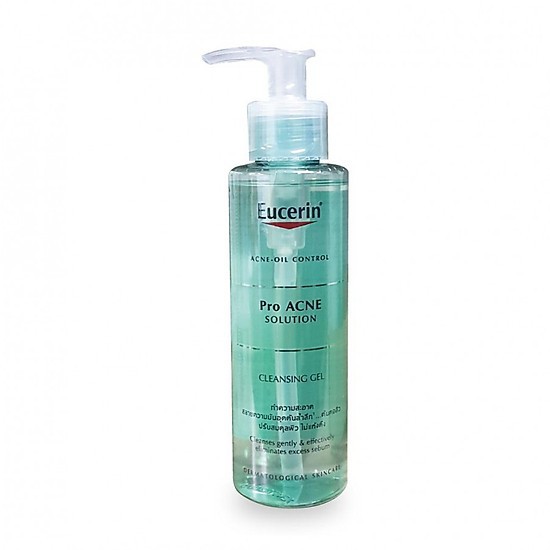 Eucerin Sữa Rửa Mặt Cho Da Nhờn Mụn ProAcne Solution Cleansing Gel 200ml