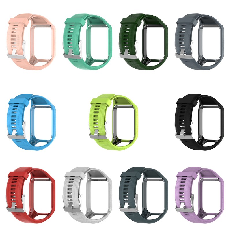 Dây đeo đồng hồ bằng silicone cho TomTom Runner 2 3 Spark 3