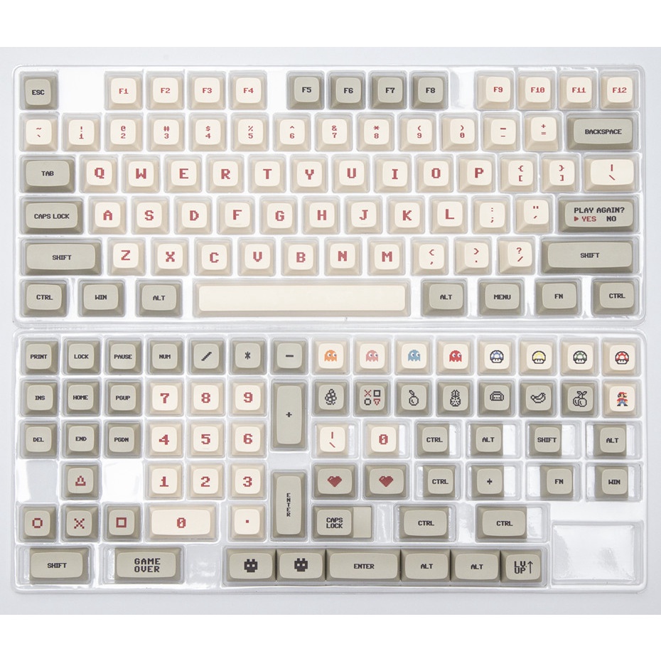 143 phím FC keycap XDA Profile fc phong cách retro PBT Dye SUB bàn phím cơ Keycap