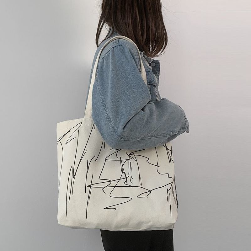 Túi xách vải canvas cỡ lớn thời trang cho nữ