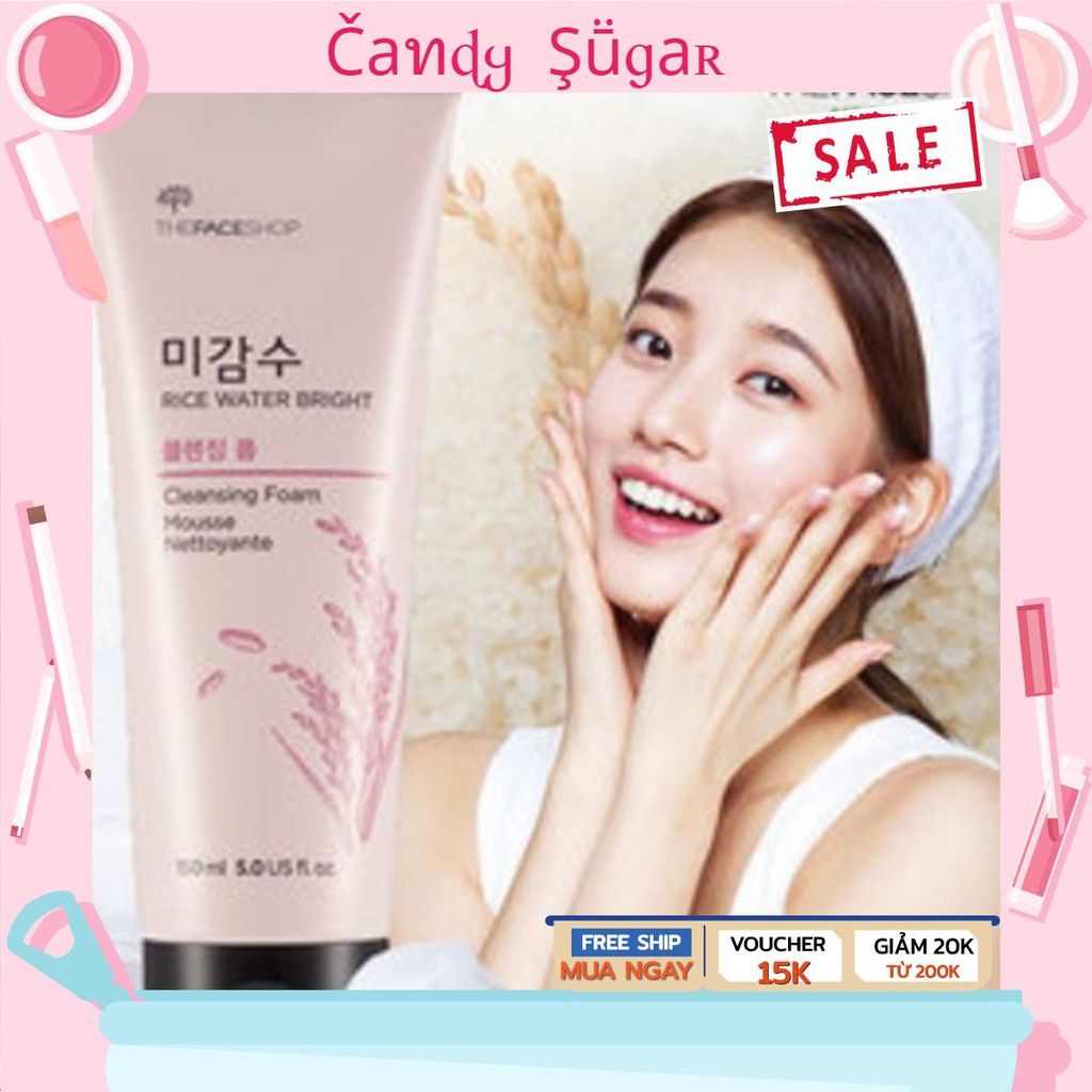 Sửa Rửa Mặt Gạo - Rice Water Bright Cleansing Foam The Face Shop