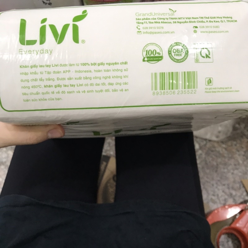 Giấy Đa Năng/ Giấy Xốp Hút Mỡ/ Giấy Lau Tay Livi Indonesia 300 Tờ/bịch