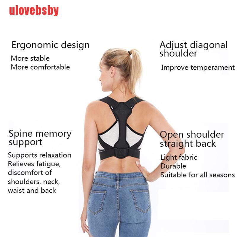 [ulovebsby]1×Posture Corrector For Women Men Back Support Upper Shoulder Brace Straightene