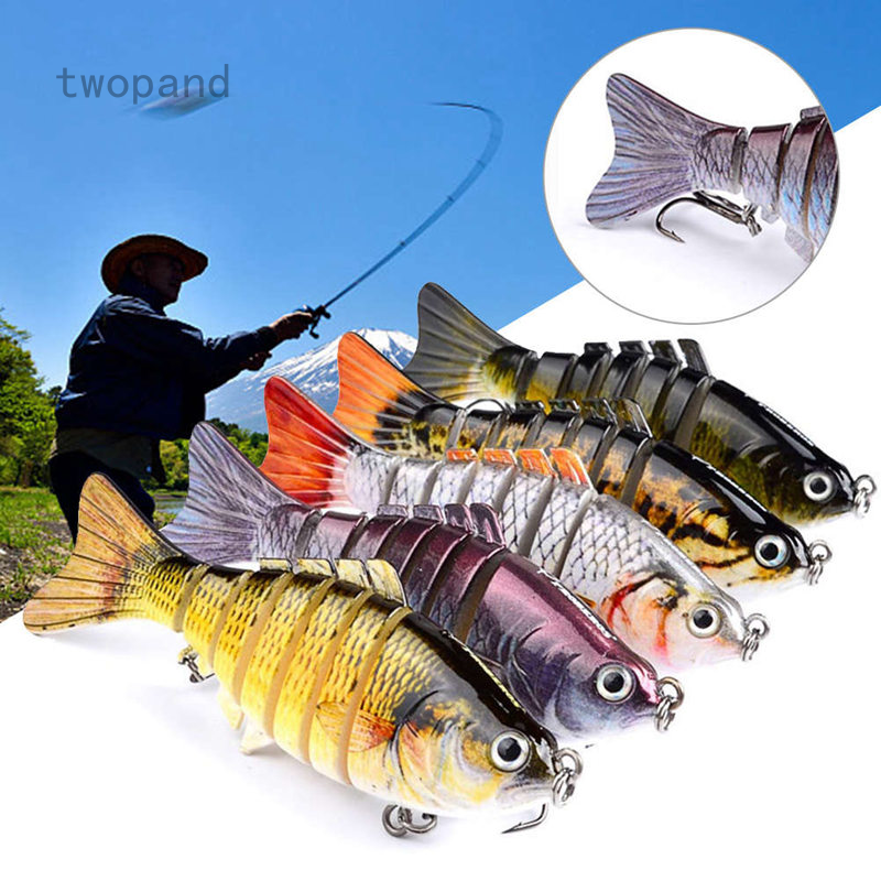 Mồi Câu Cá Giả 7 Đoạn 10cm