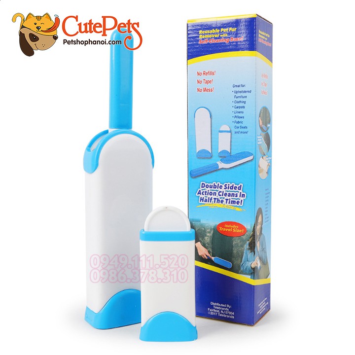 Bộ cây phủi lông trên quần áo Self-Cleaning Base - CutePets