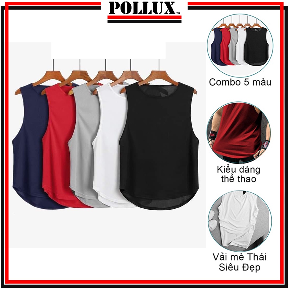Áo thun ba lỗ nam  tanktop thể thao GYM - polux