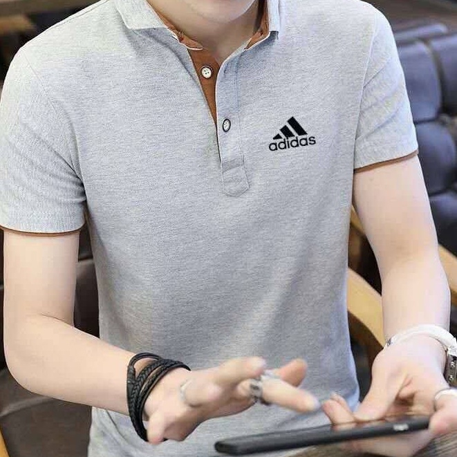 Áo thun nam tay ngắn ve áo cotton tinh khiết Áo sơ mi POLO mùa hè kiểu mới thoáng khí thấm mồ hôi | BigBuy360 - bigbuy360.vn