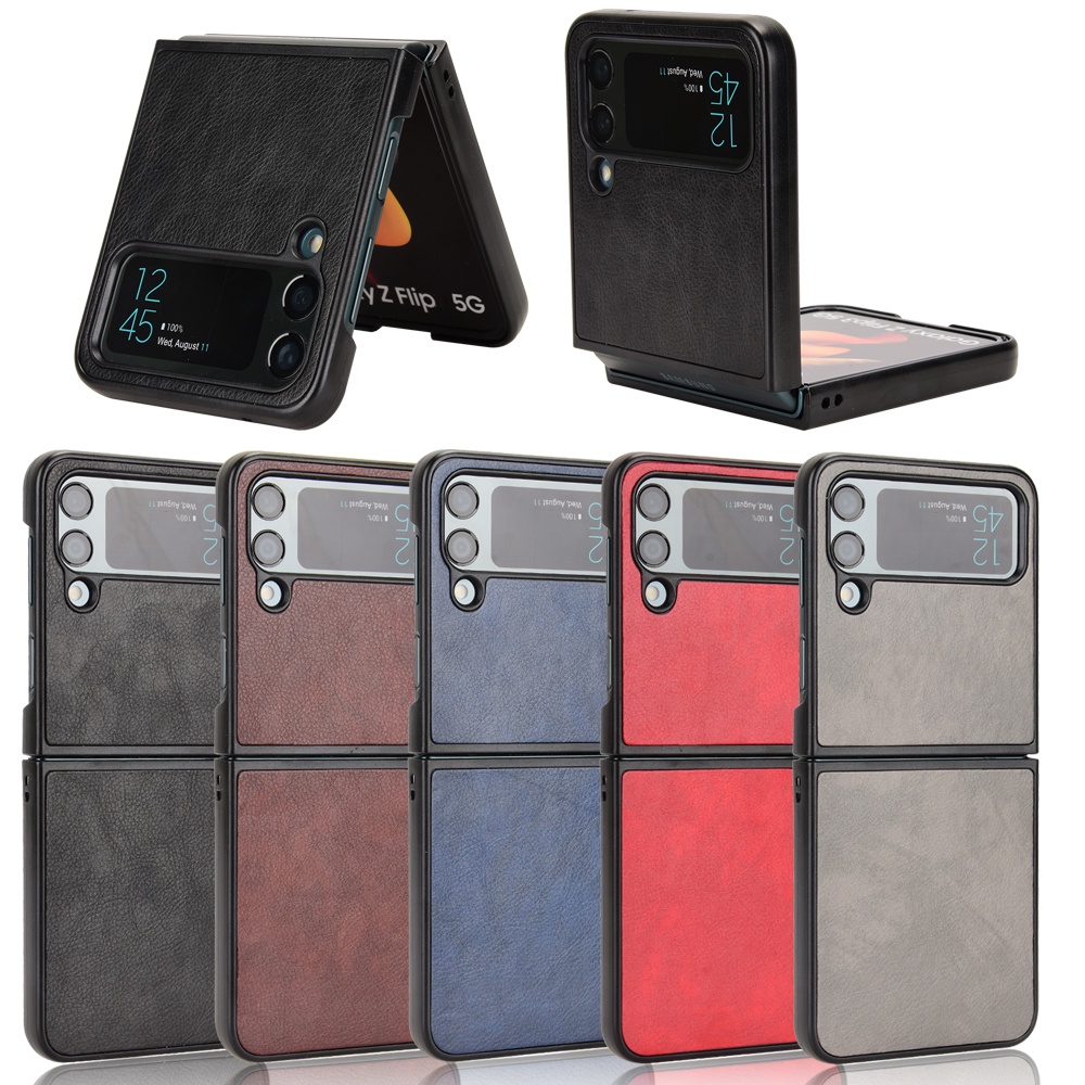 Ốp Lưng Bọc Da Sần Cho Điện Thoại Samsung Galaxy Z Flip 4 Flip Samsung Galaxy Z Flip 4 ZFlip 3