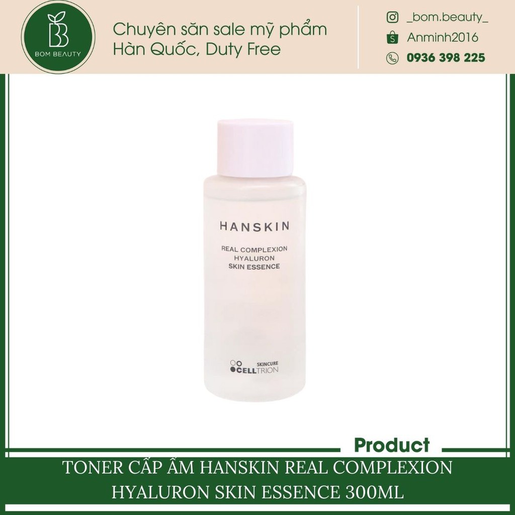 Nước hoa hồng cấp ẩm Hanskin Real Complexion Hyaluron Skin Essence Toner