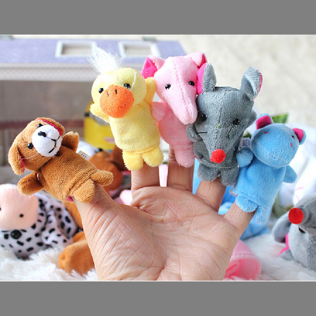 Bộ 10 Con Rối Đeo Ngón Tay Hình Động Vật Hoạt Hình Nhồi Bông Đáng Yêu Mềm Mại Dành Cho Trẻ {yancrane2.vn}
