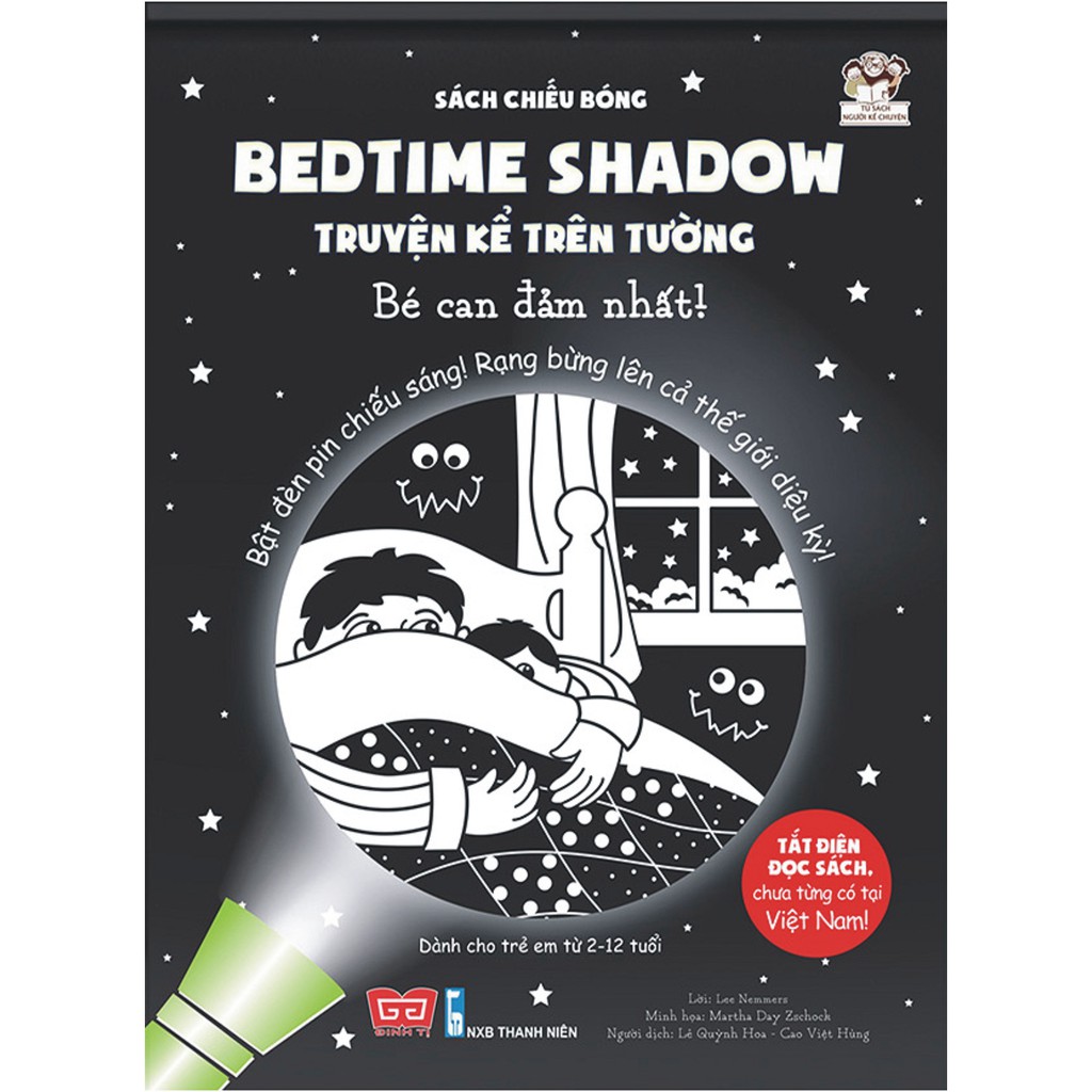 Sách Chiếu bóng - bé can đảm nhất - truyện kể trên tường - bedtime shadow