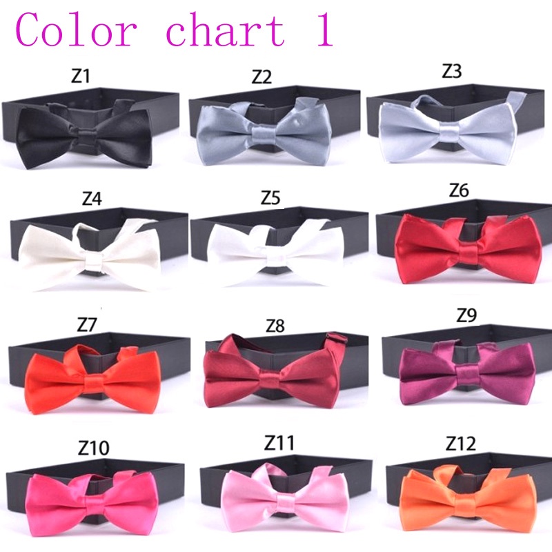 Nơ Đeo Cổ 10cm * 5cm Màu Đen / Trắng / Xanh Dương / Đỏ Dành Cho Trẻ Em