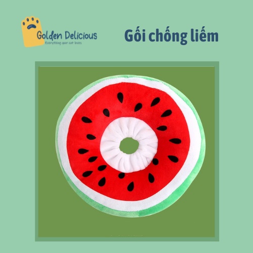 Gối Chống Liếm Hình Hoa Quả Dễ Thương Cho Chó Mèo - Thích Hợp Chó Mèo Dưới 4KG