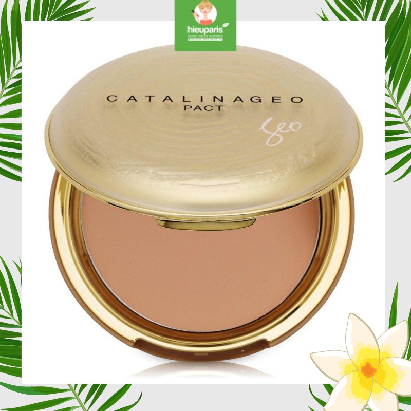 Phấn phủ Geo Lamy vàng siêu mịn Catalina Golden Pact, hàng chính hãng Hàn Quốc