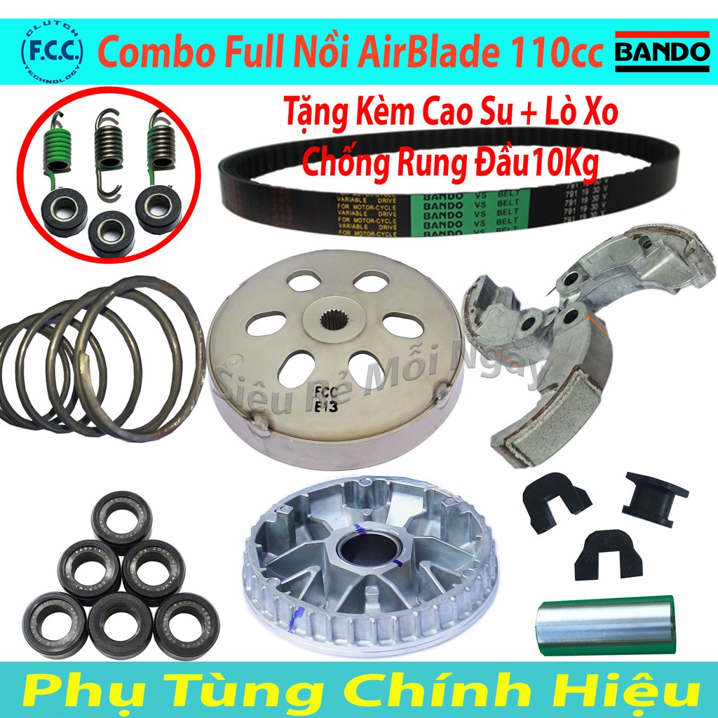 Full Bộ Nồi Trước và Nồi Sau Honda Air Blade 110cc