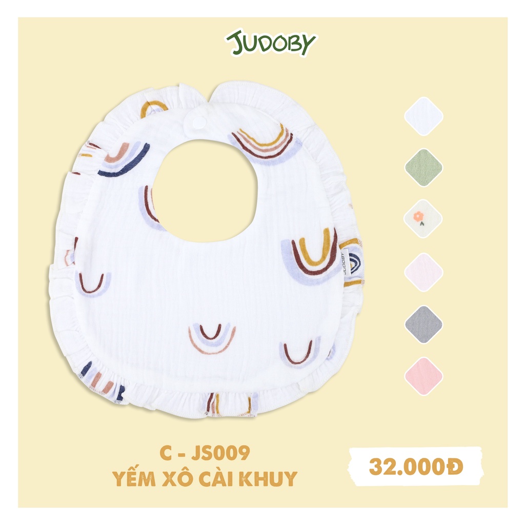 Judoby - Yếm xô cao cấp khuy bấm cổ tròn cho bé JS009