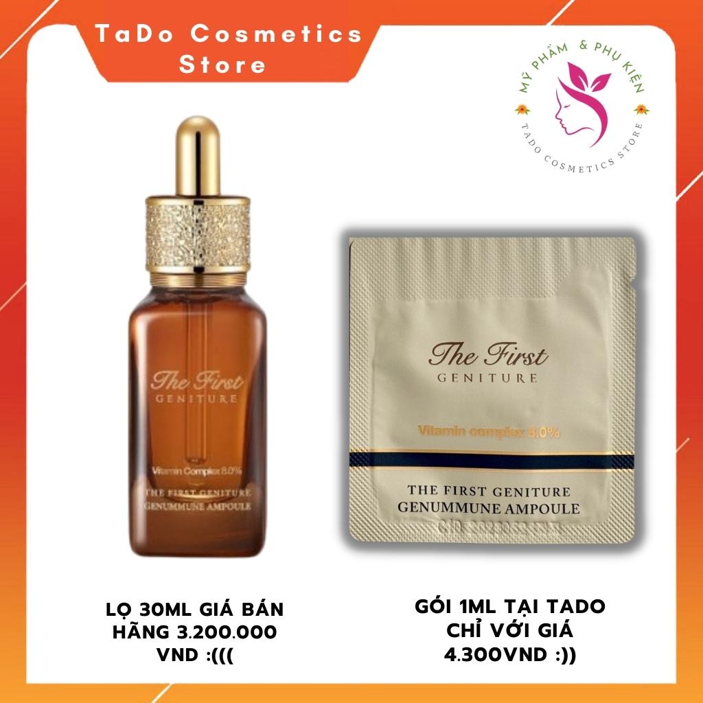 Tinh chất vitamin C serum Ohui The First Complex 8% dưỡng trắng sáng , nâng cơ , tăng đàn hồi ,săn chắc sáng mịn gói 1ml